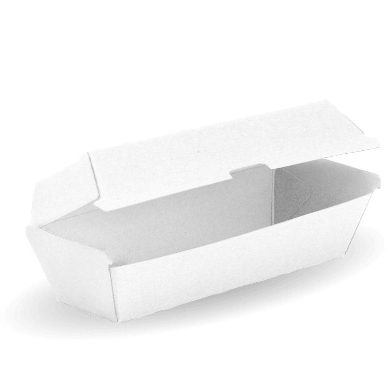 BioPak Large Snack BioBoard White Box (Carton of 200)