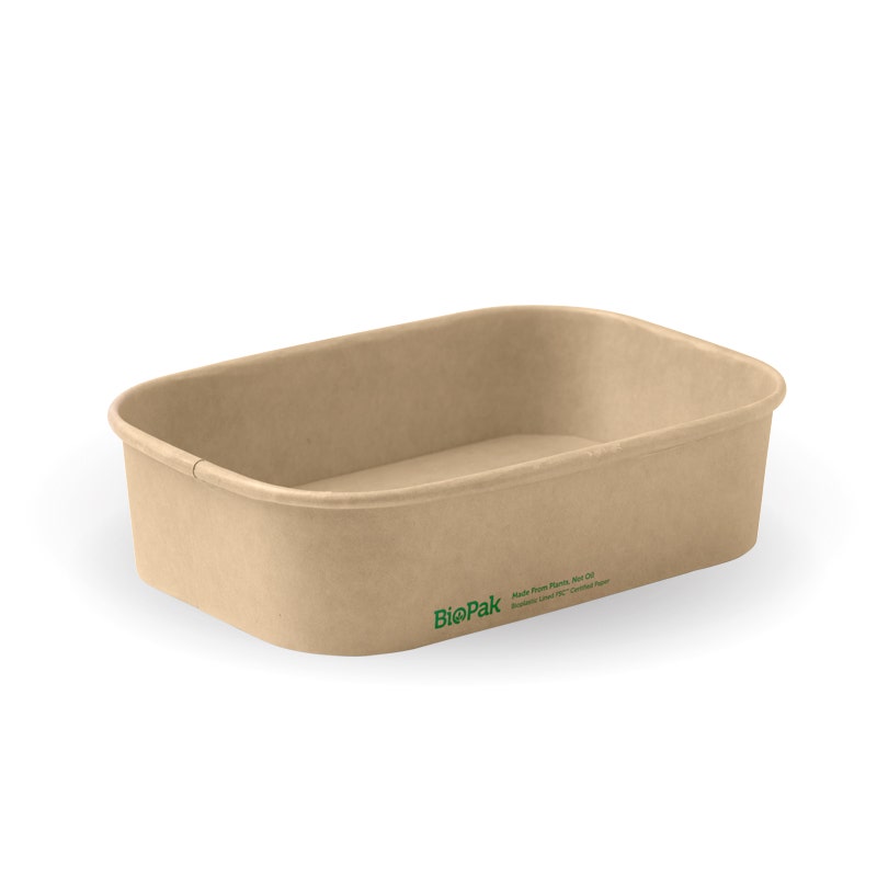 BioPak 500ml Kraft BioBoard Takeaway Base