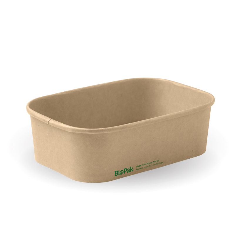 BioPak 650ml Kraft BioBoard Takeaway Base