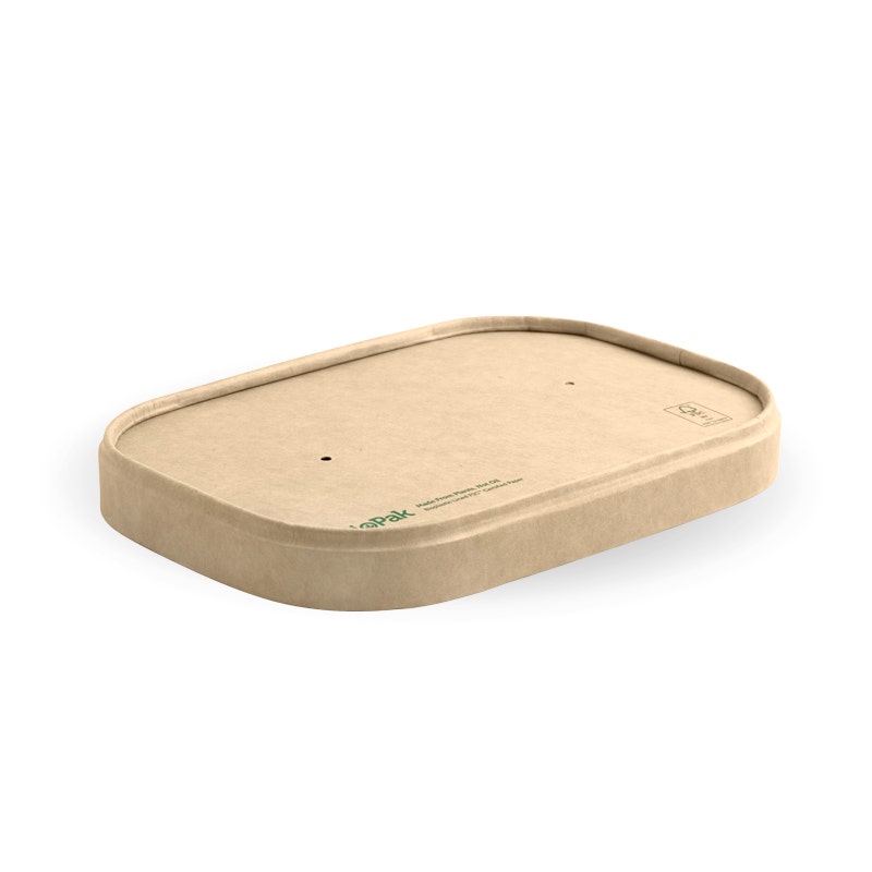 BioPak 500-1,000ml Kraft Paper BioBoard Takeaway Lid