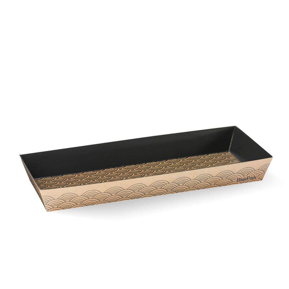 BioPak Long BioBoard Sushi Tray