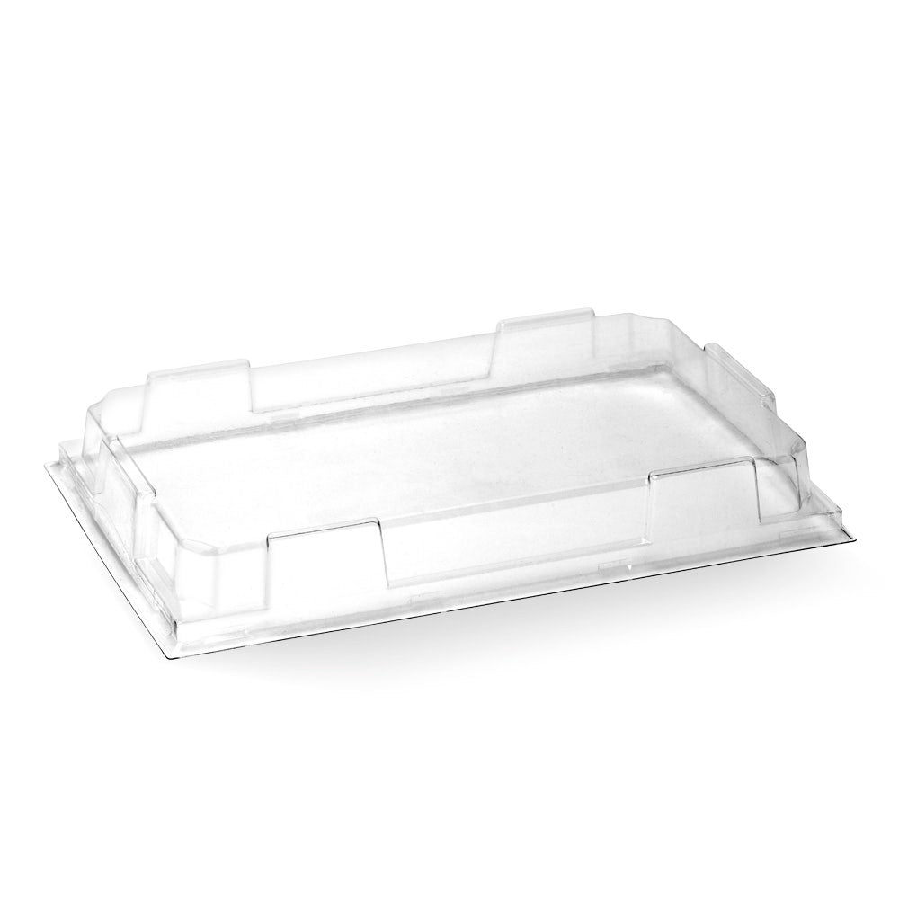 BioPak Large BioBoard Sushi Tray PET Lid (Carton of 300)