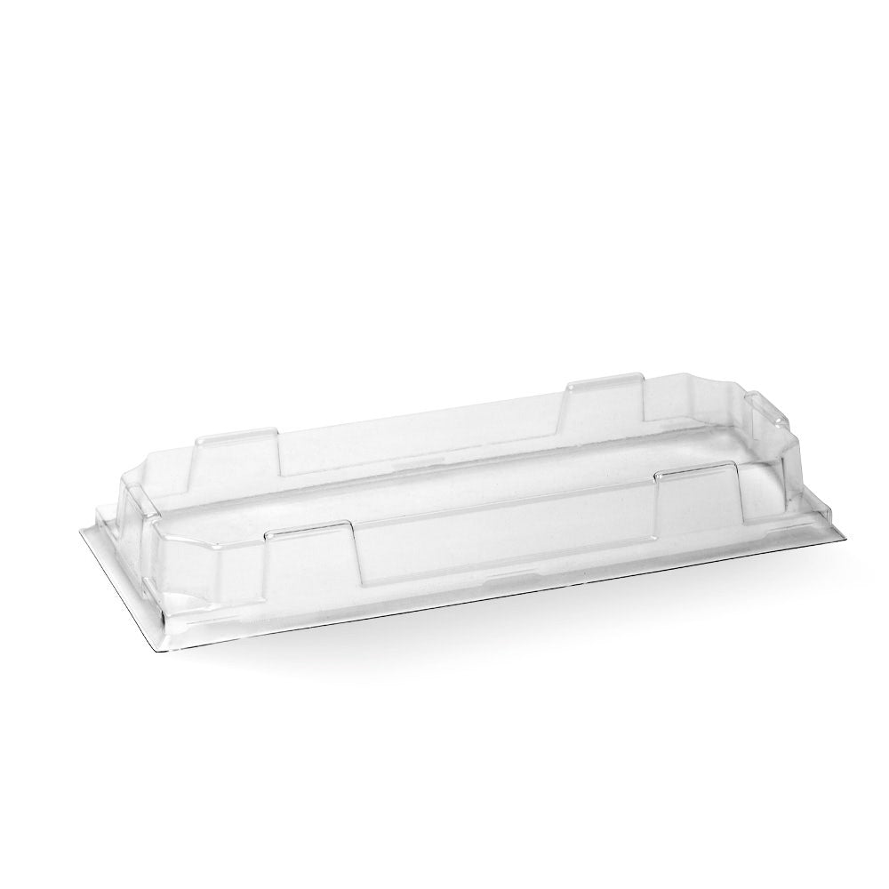 BioPak Long BioBoard Sushi Tray PET Lid