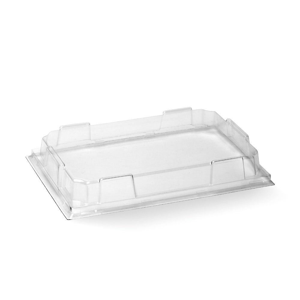 BioPak Medium BioBoard Sushi Tray PET Lid