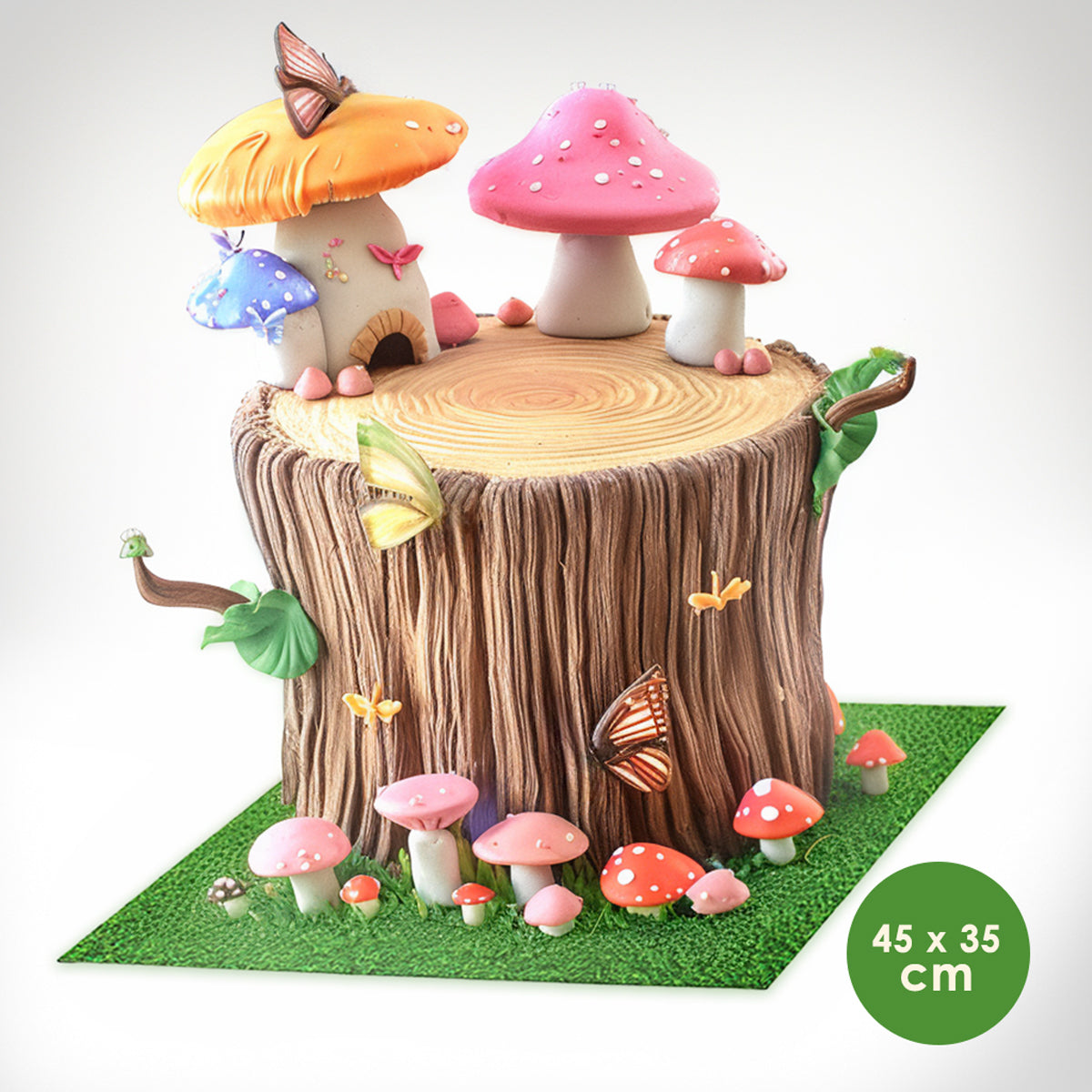 Bake Group Food Presentation Board Rectangle (45cm X 35cm) Grass