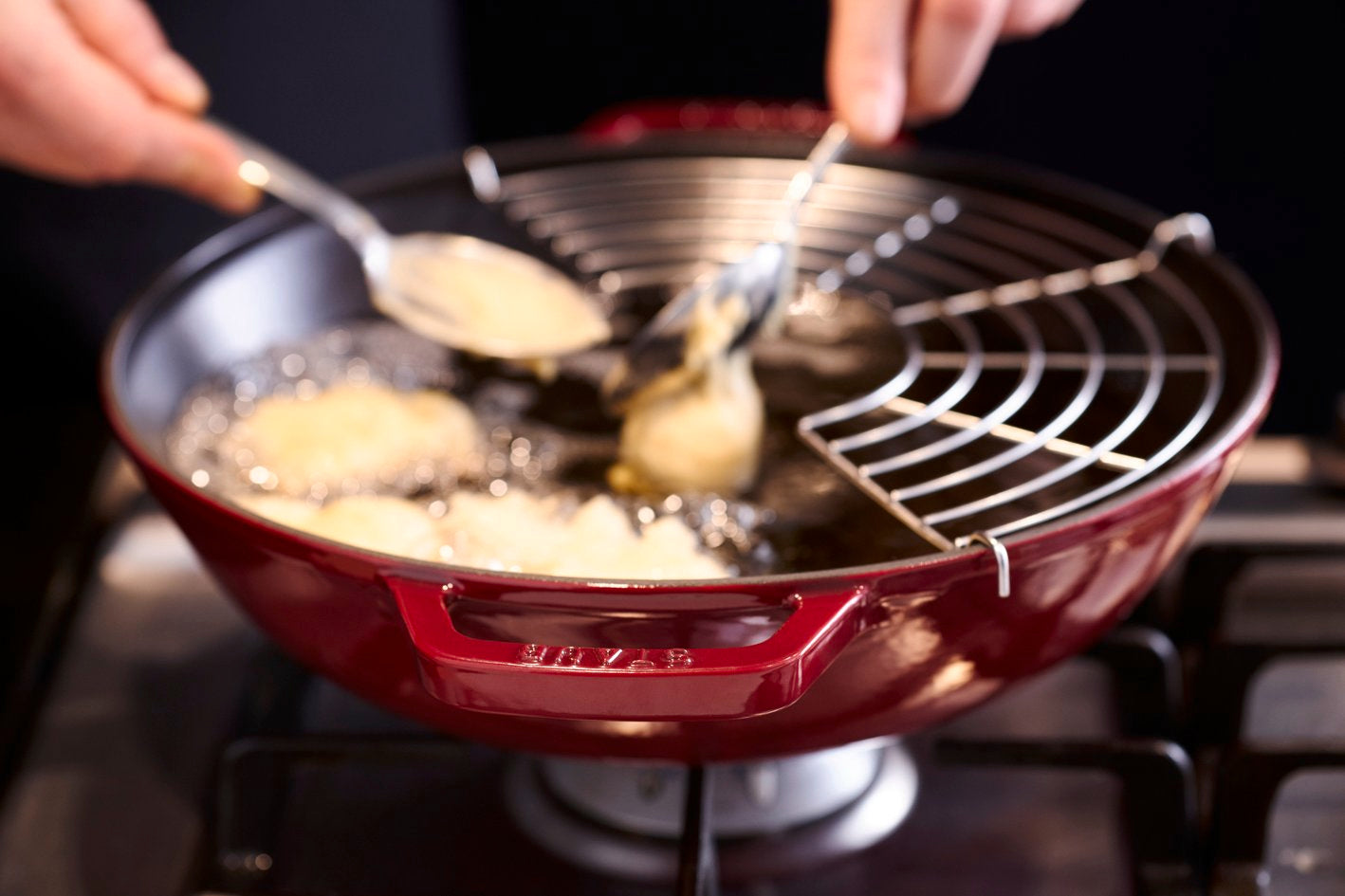 Staub Wok - 37cm Cherry Red