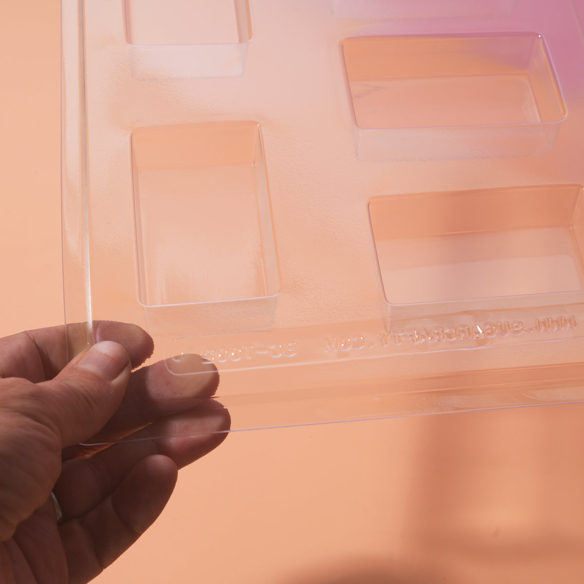 Sugar Crafty 5 Cavity Plain Mini Dubai or Filling Rectangular Mould