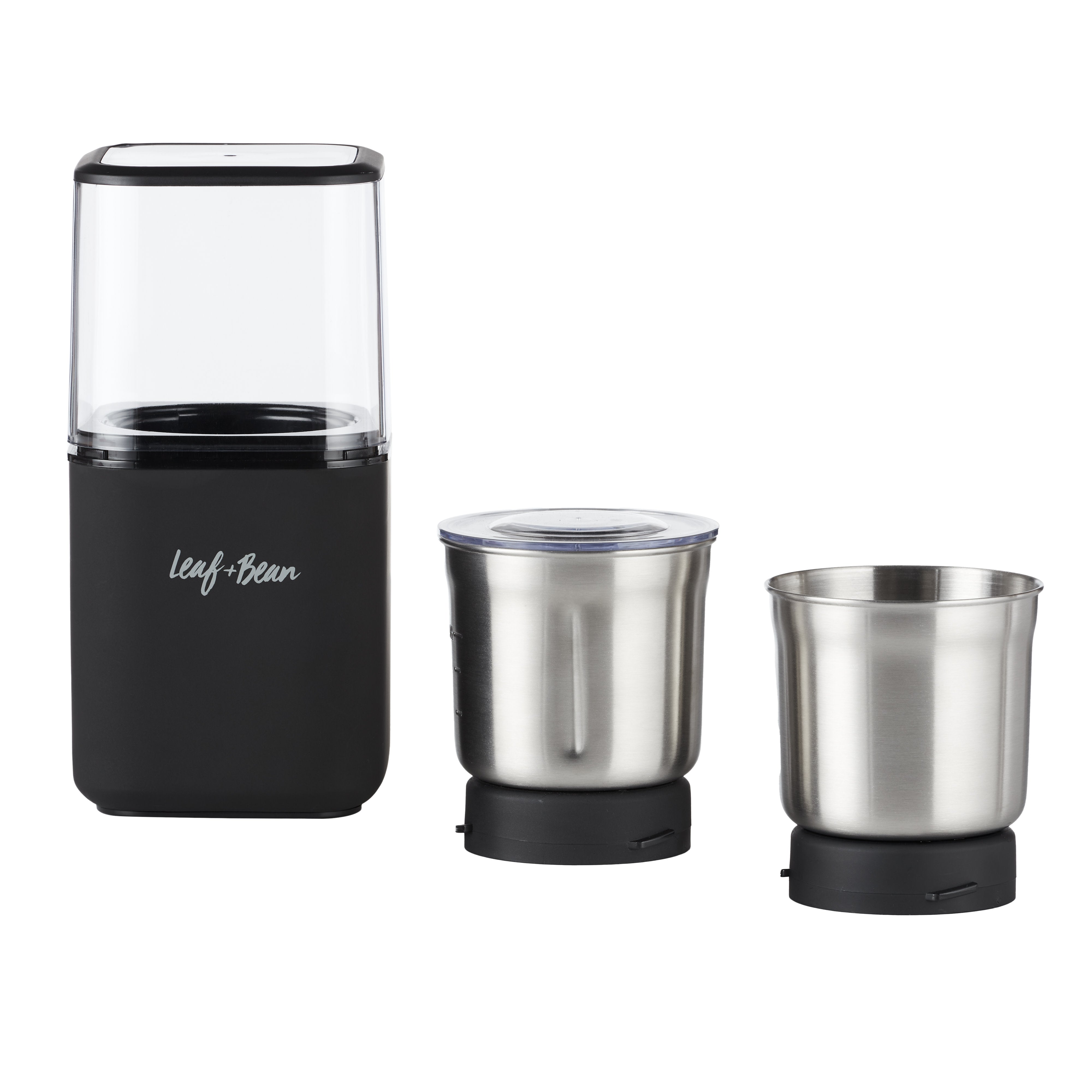 Leaf & Bean 2-in-1 Coffee & Spice Grinder Matte Black