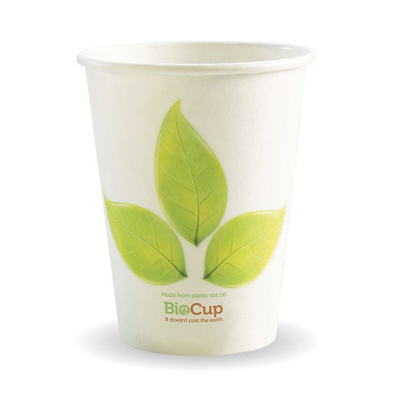 BioPak 390ml / 12oz (90mm) Leaf Single Wall BioCup