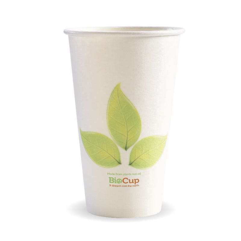 BioPak 510ml / 16oz (90mm) Leaf Single Wall BioCup