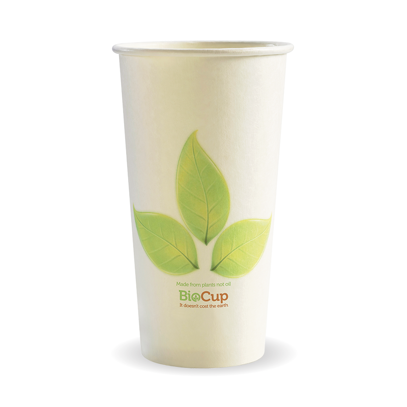 BioPak 595ml / 20oz (90mm) Leaf Single Wall BioCup