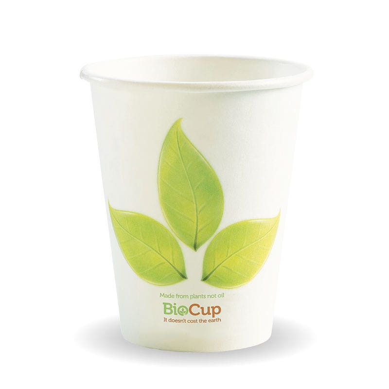 BioPak 280ml / 8oz (80mm) Leaf Single Wall BioCup