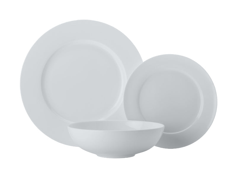 Maxwell & Williams Cashmere Villa Rim Dinner Set White 12 Piece