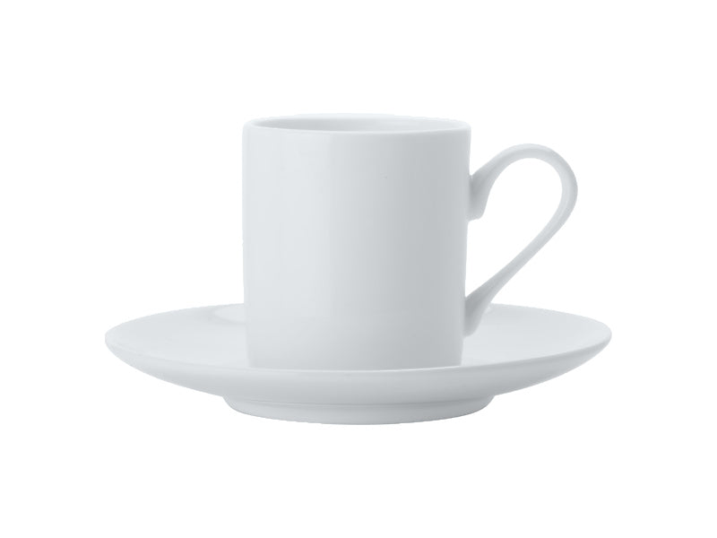 Maxwell & Williams Cashmere Straight Demi Cup 100ml & Saucer White 110ml