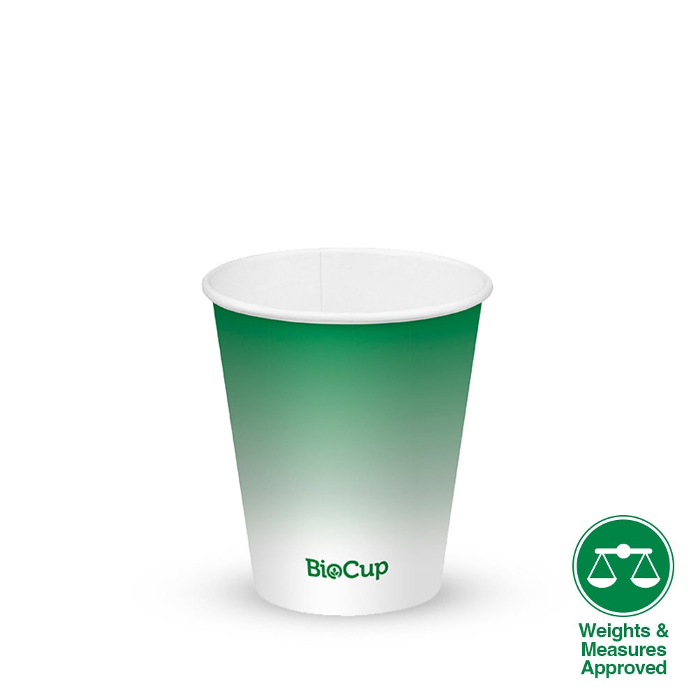 BioPak 300ml / 10oz (90mm) Green Cold Paper BioCup