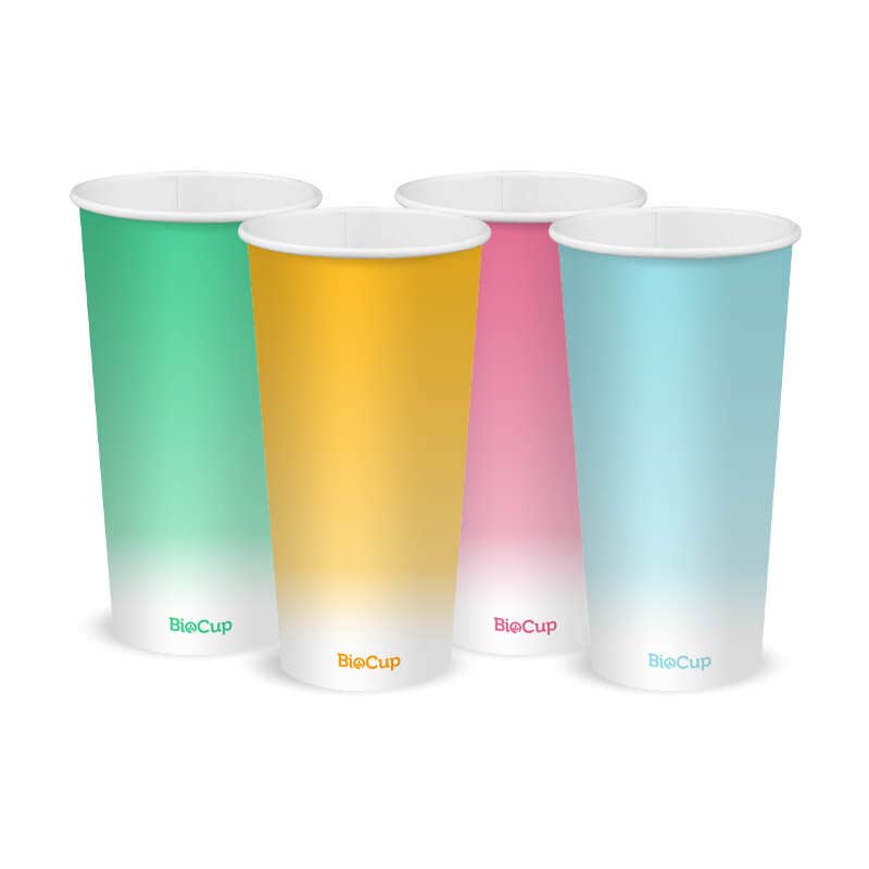 BioPak 600ml / 20oz (90mm) Coloured Cold Paper BioCup