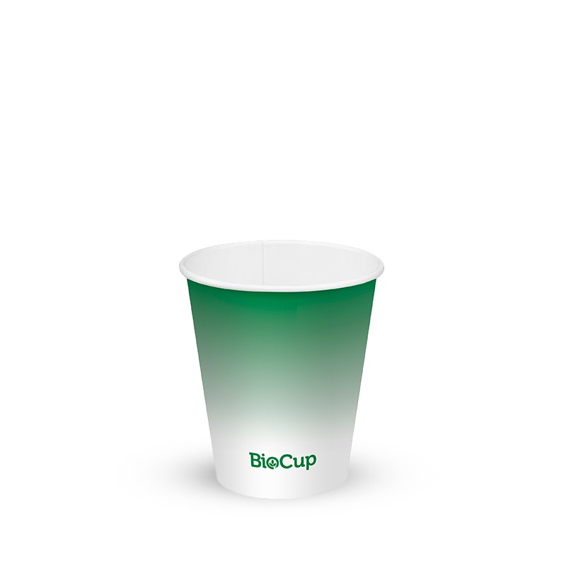 BioPak 200ml / 6oz (80mm) Green Cold Paper BioCup