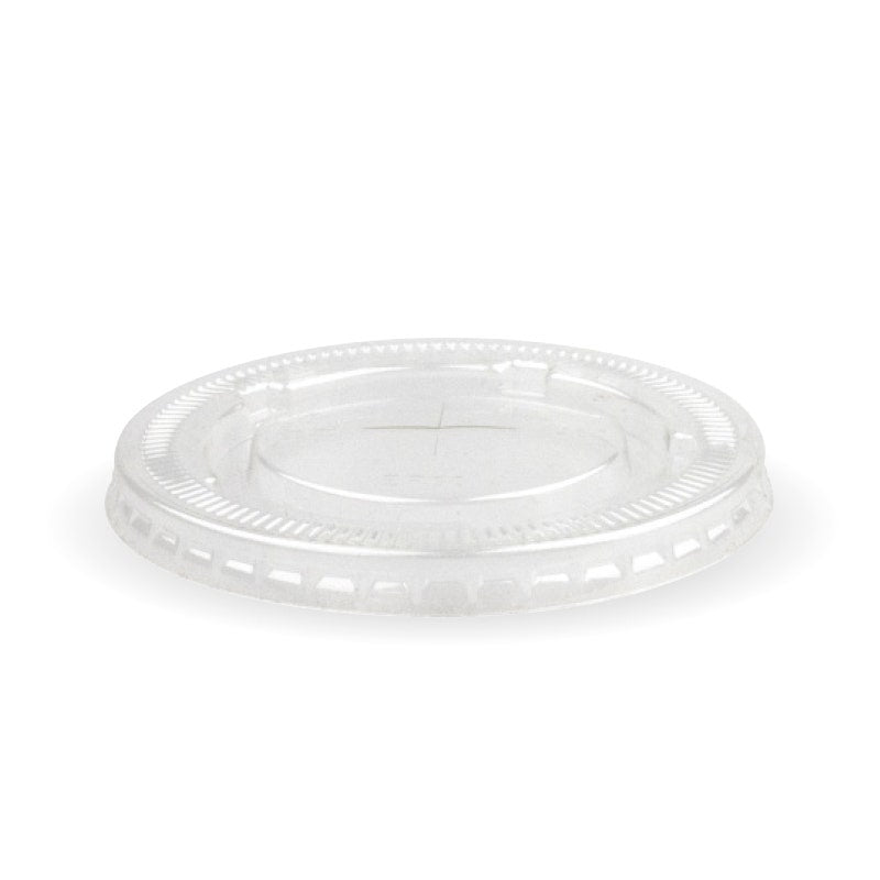 BioPak 105mm Clear PET Flat Cold Paper BioCup Lid