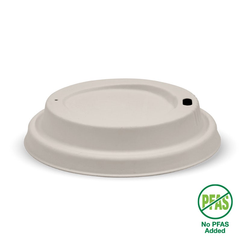 BioPak 90mm Large Natural Plant Fibre BioCup Lid