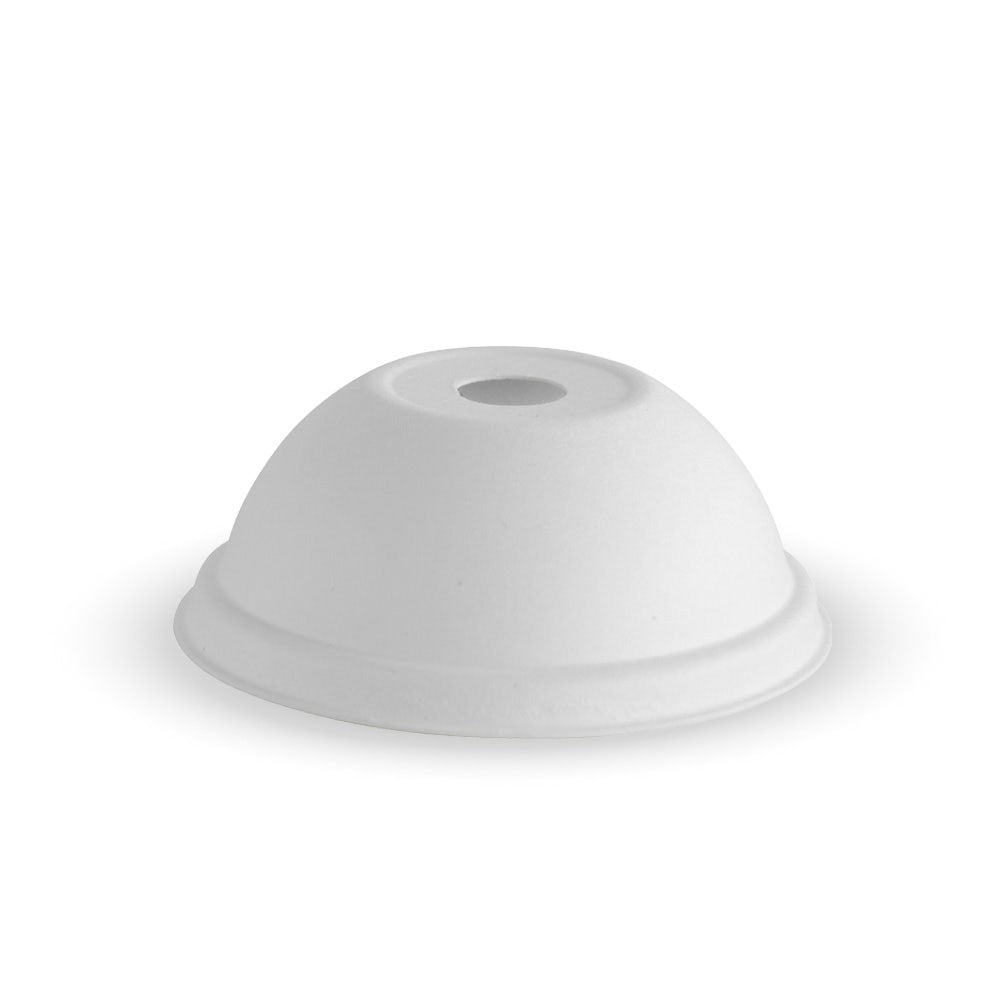 BioPak 80mm Plant Fibre Dome Cold Paper BioCup Lid