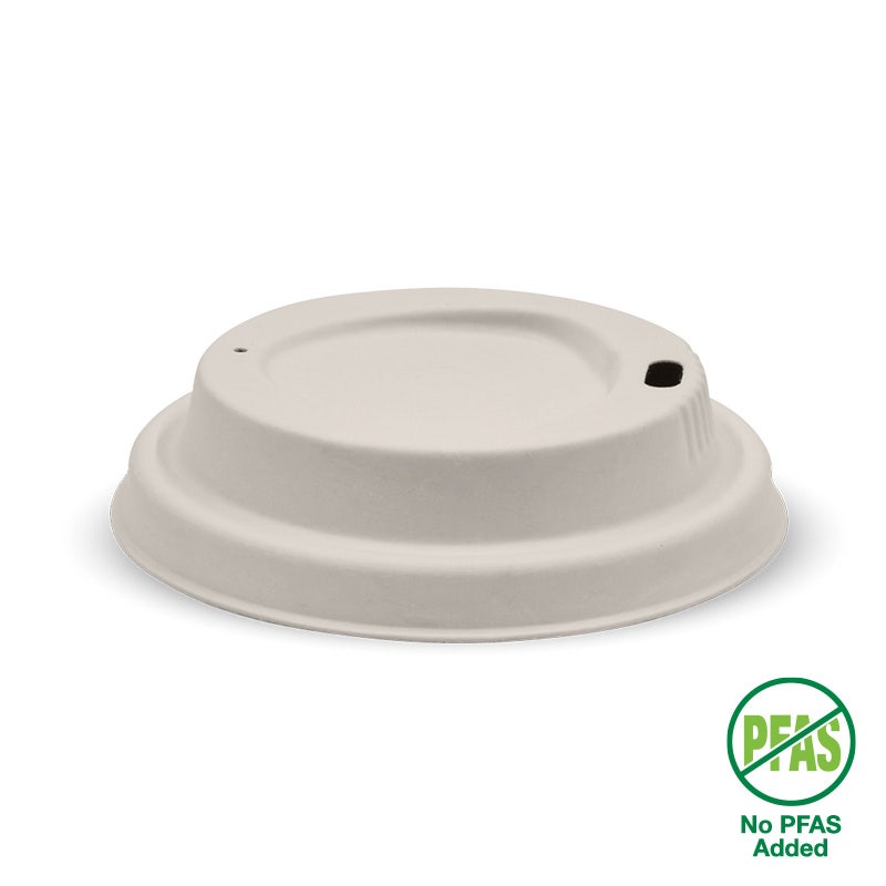 BioPak 80mm Small Natural Plant Fibre BioCup Lid