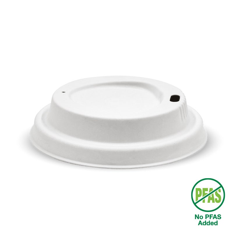 BioPak 80mm Small White Plant Fibre BioCup Lid