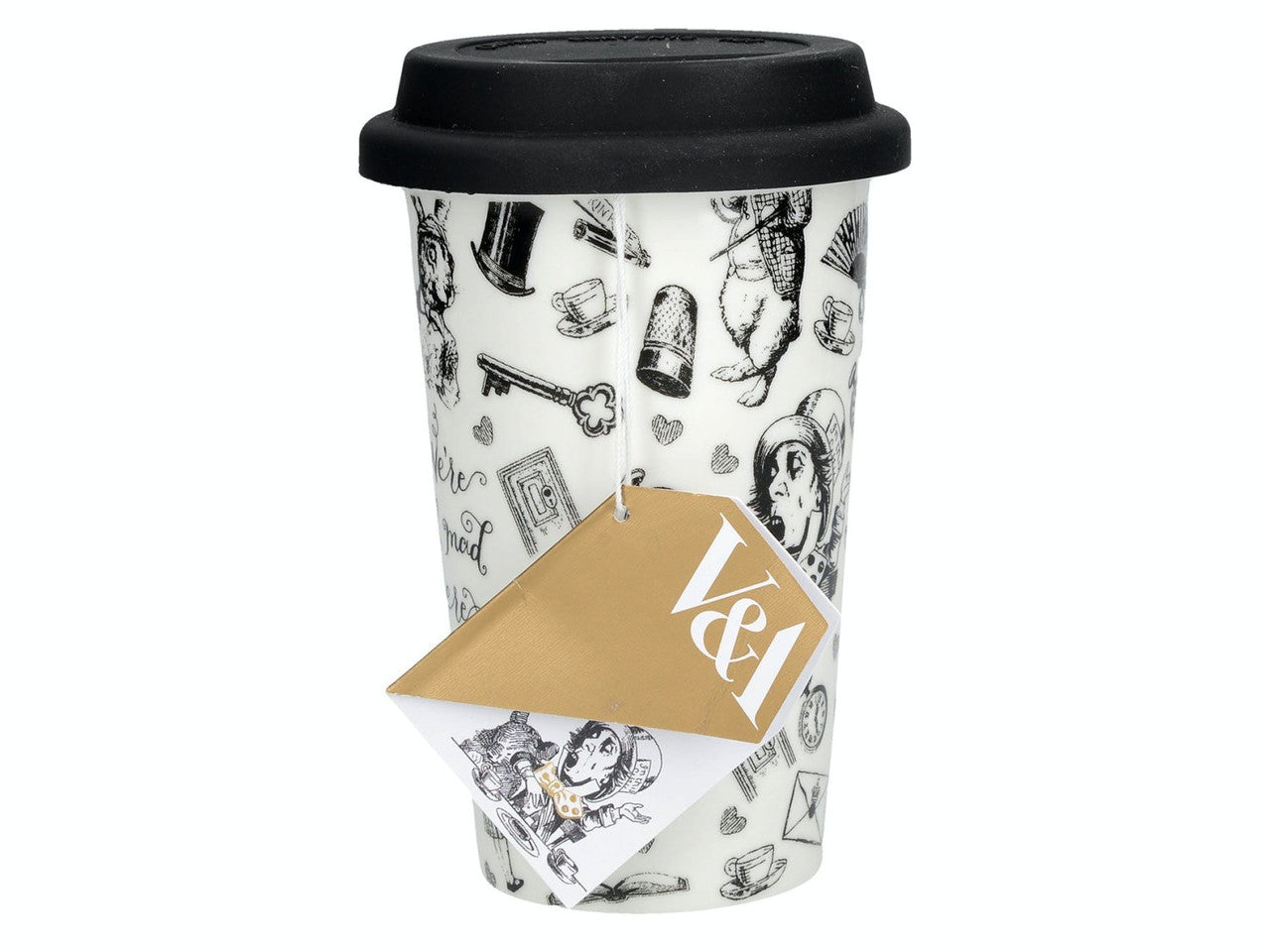 V&A Alice in Wonderland Travel Mug 350ml
