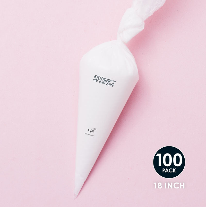 Sprinks Biodegradable Piping Bags 18in 100 Pack