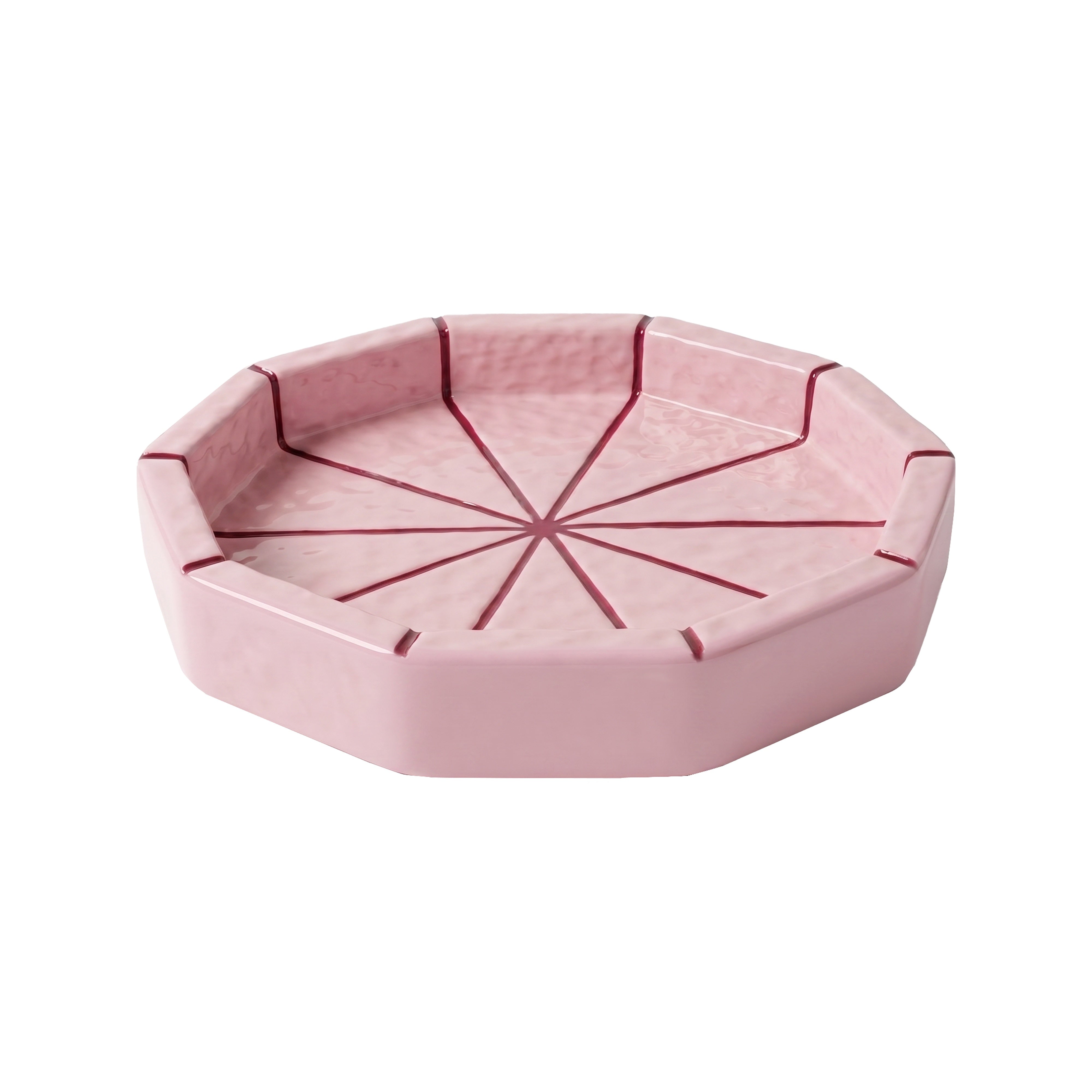 Emporium Sadie Tile Collection Trinket Dish Pink & Red