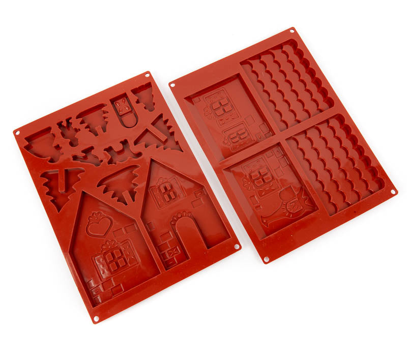 Sugar Crafty Small Gingerbread House Silicone Mould 2 Piece