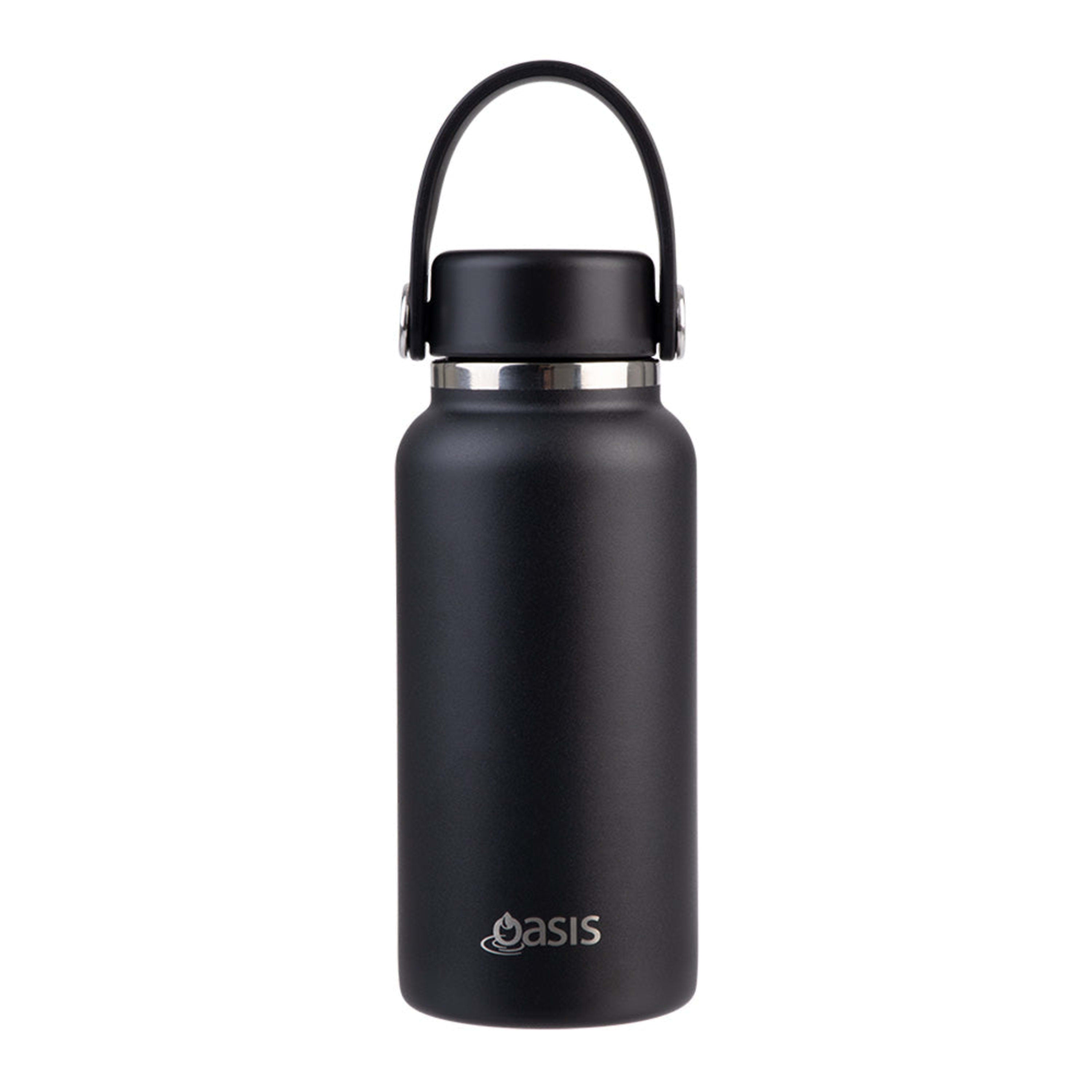 Oasis Double Wall Insulated Mini Bottle 300ml - Black
