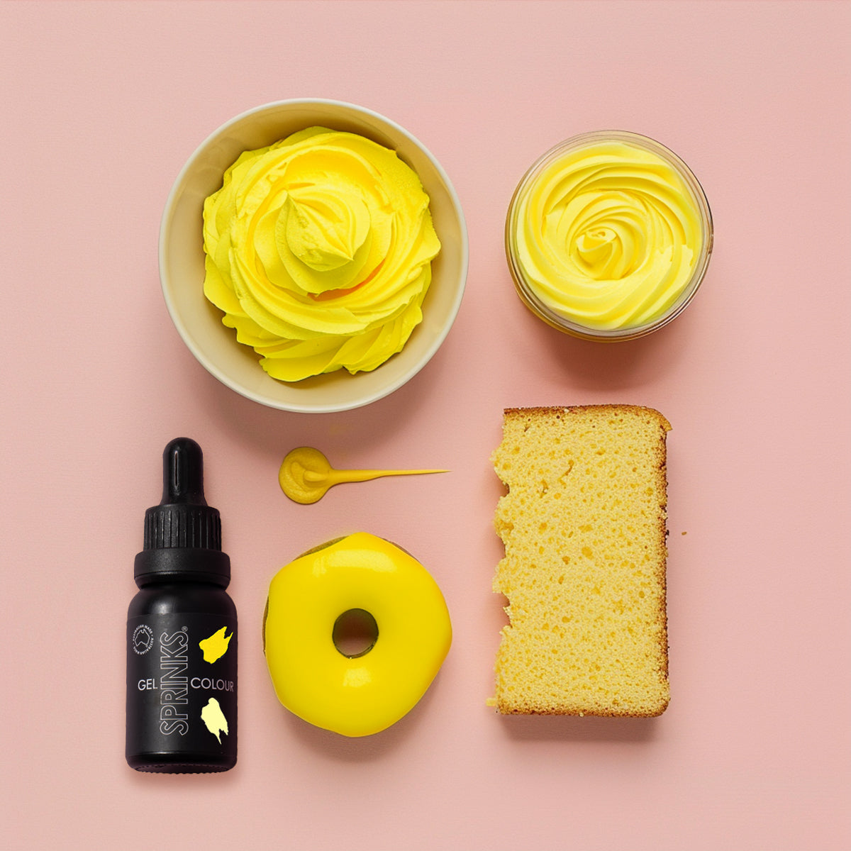 Sprinks Lemon Gel Colour 15ml