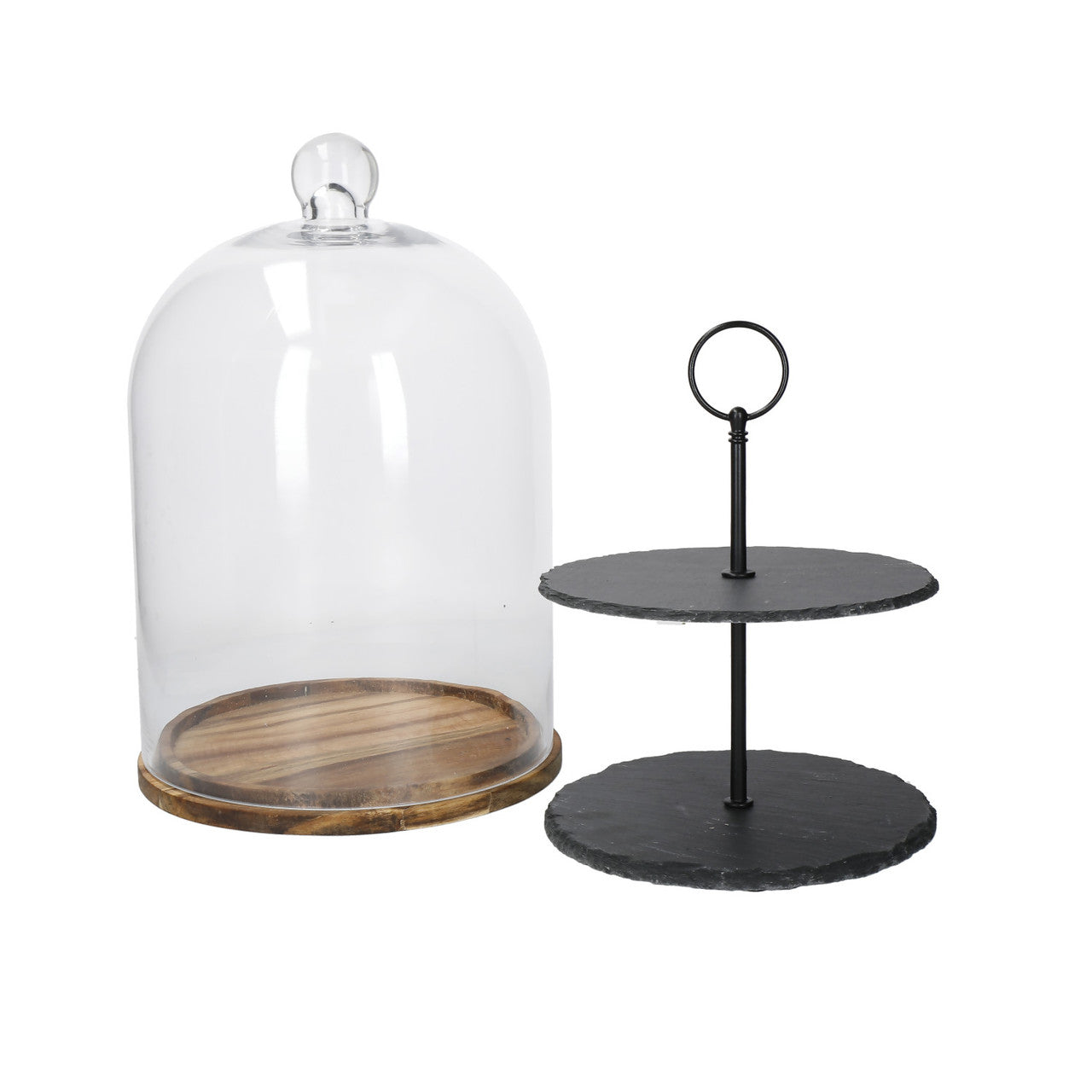 Artesà Two Tier Slate Serving Dome