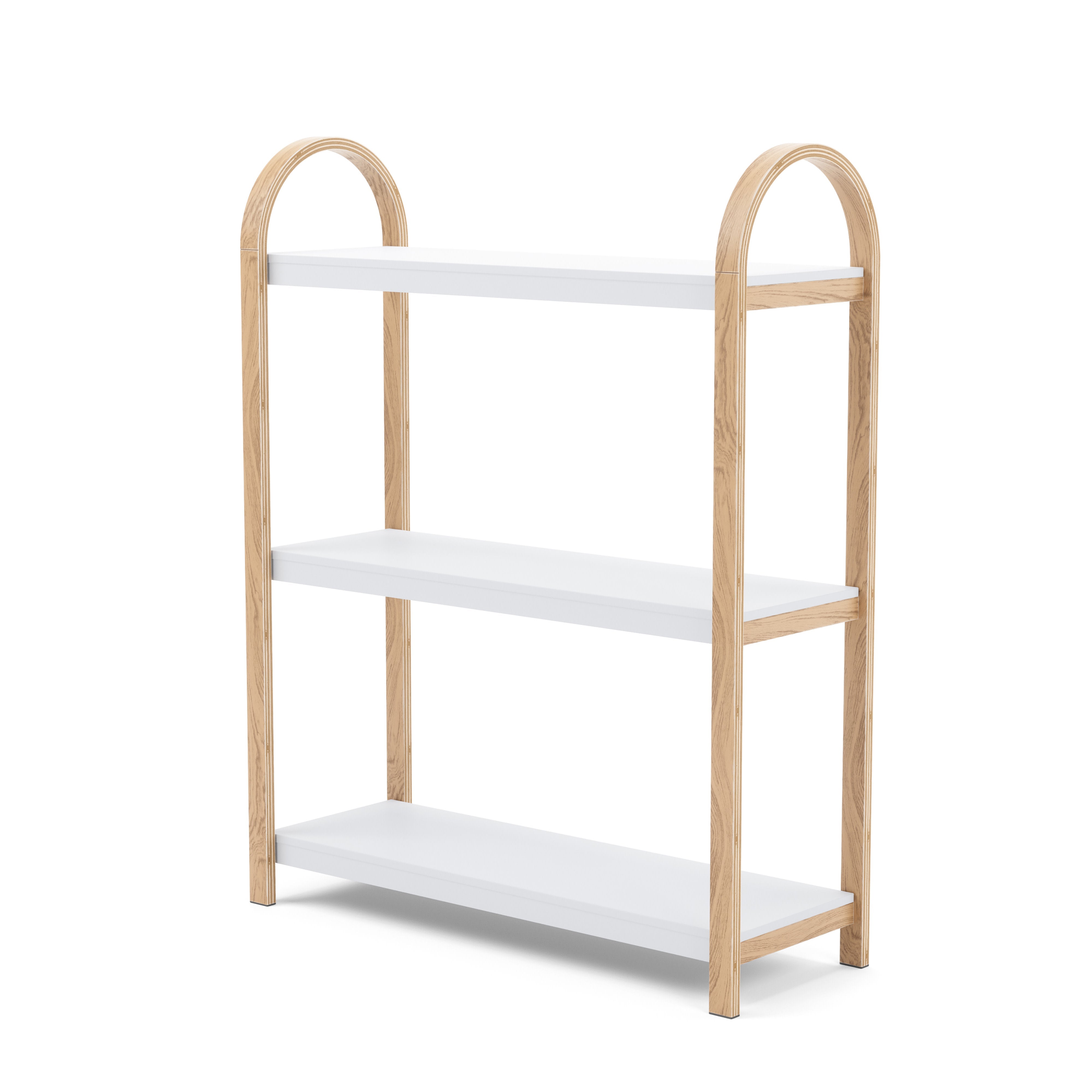 Umbra Bellwood Freestanding Shelf 3 Tier White & Natural
