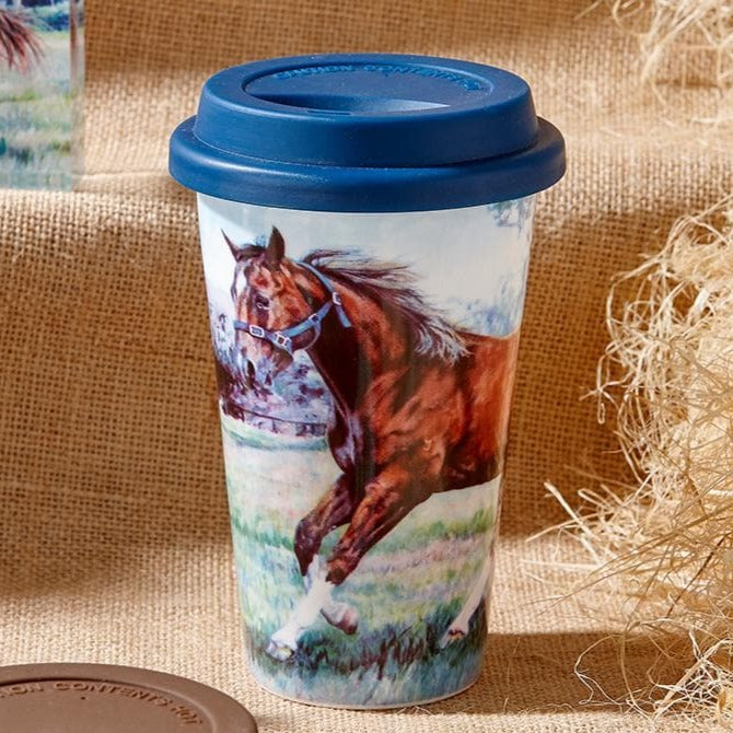 Ashdene Beauty of Horses Cantering Spirit Travel Mug