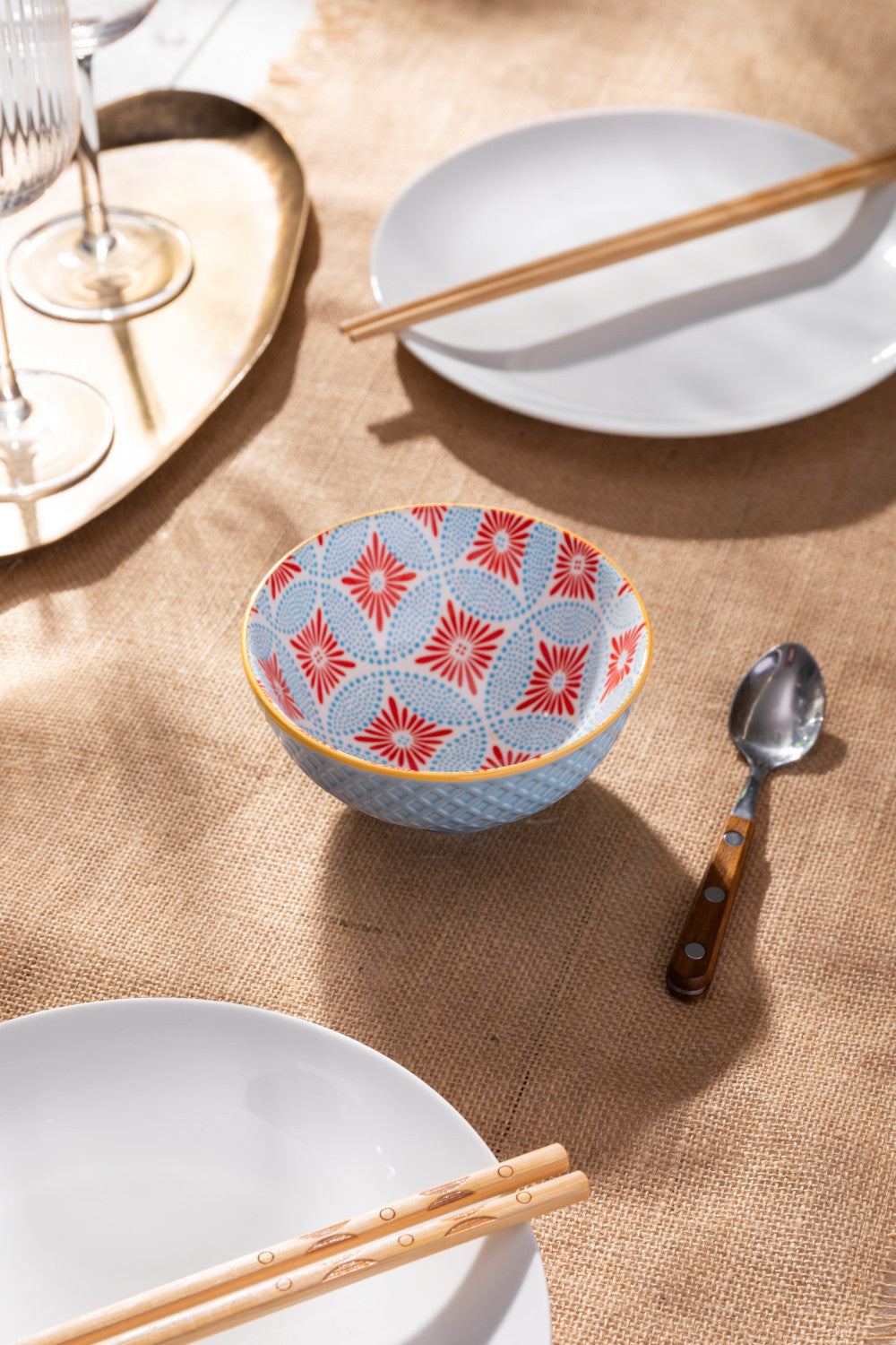 Mikasa Stoneware Nibble Bowl 12cm (Blue Mosaic)