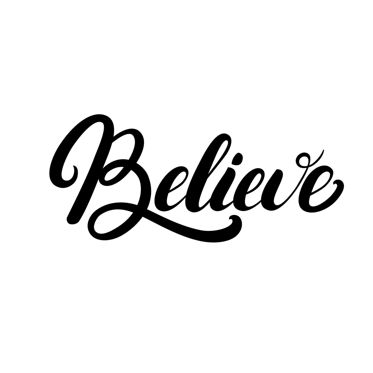 Silho Cake Believe Stencil