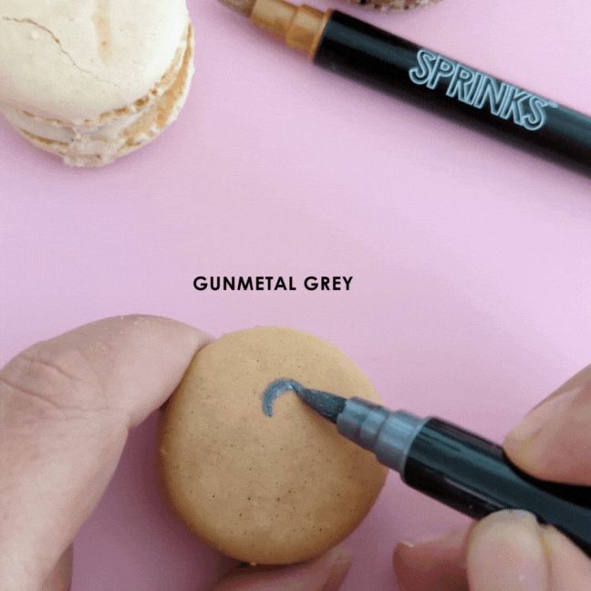 Sprinks Edible Metallic Pen Gunmetal