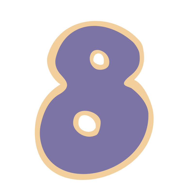Coo Kie Number 8 Cookie Cutter