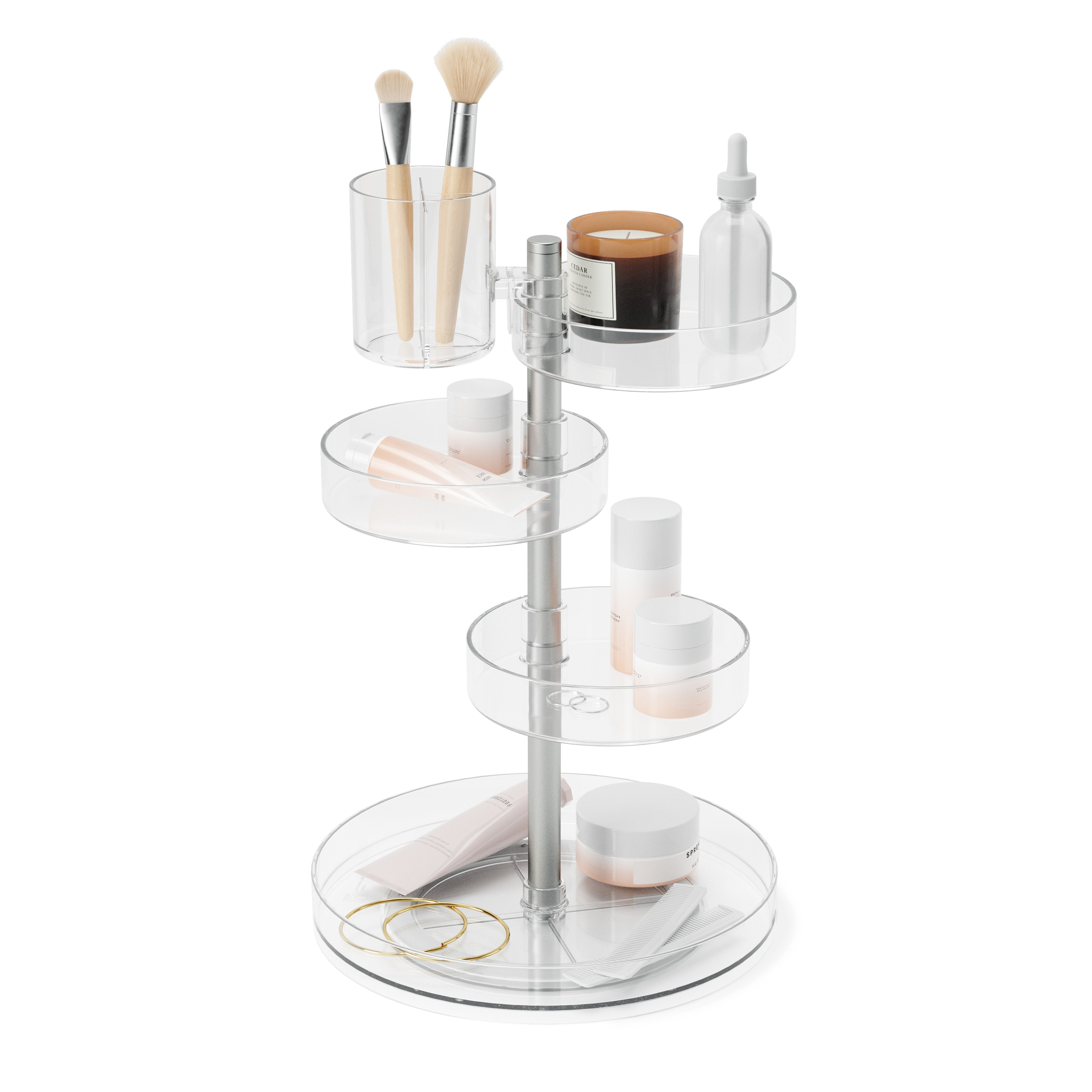 Umbra Pirouette Organizer Clear & Nickel