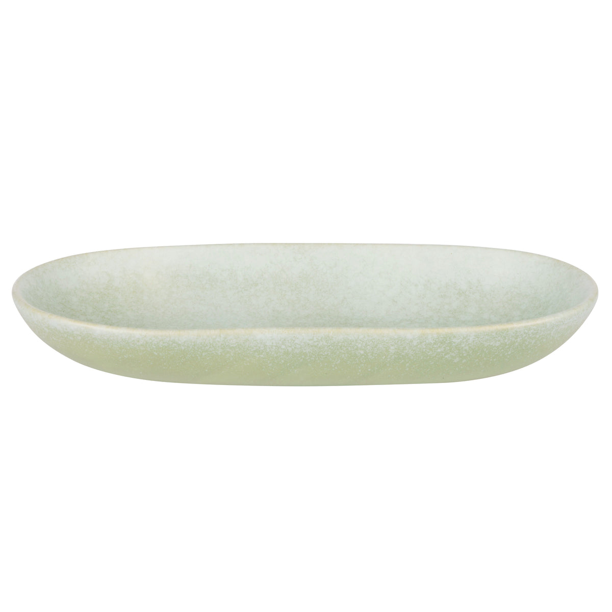 Davis & Waddell Greta Porcelain Oval Serving Plate Large Mint Green