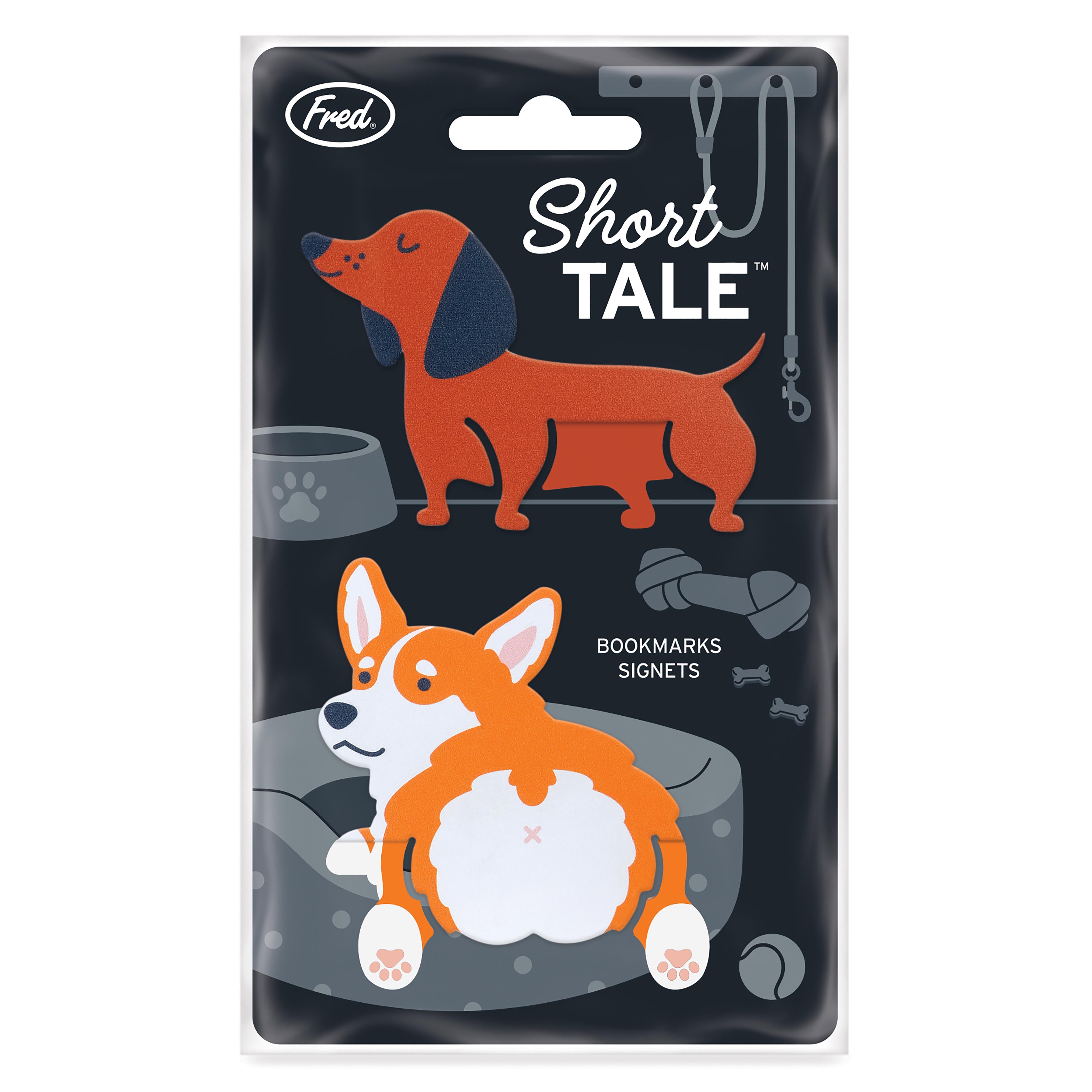 Fred Short Tales Dog Bookmarks 2 Piece Set Multi-Coloured