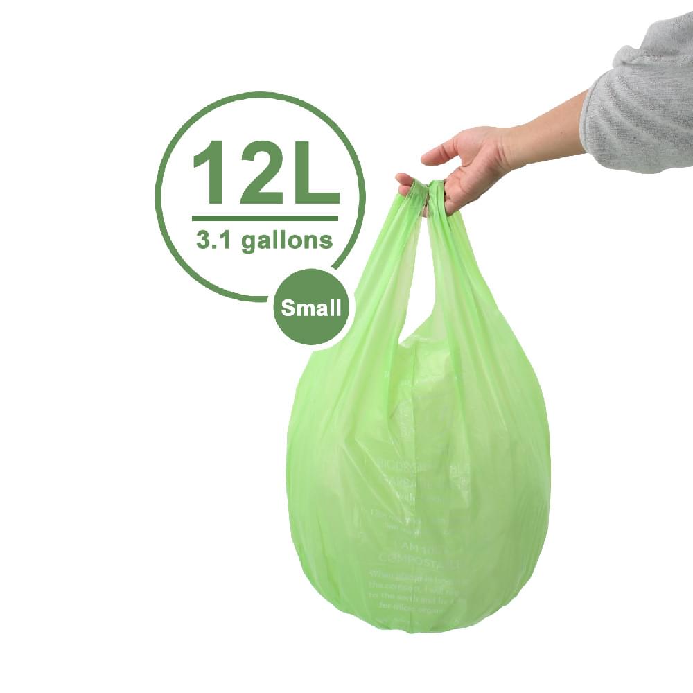 Eco Basics Biodegradable Garbage Bags, Small,12L, 20 Bags