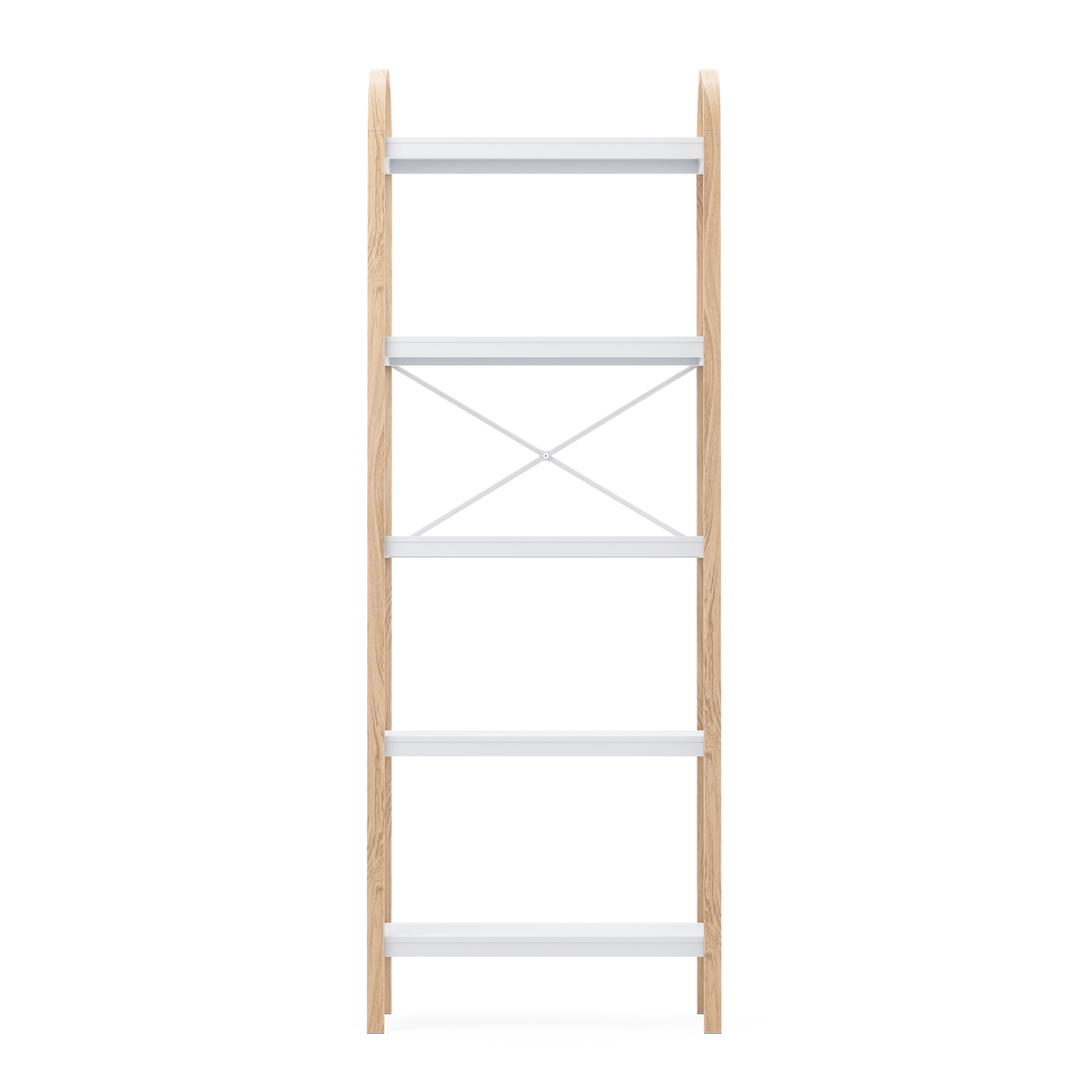 Umbra Bellwood Freestanding Shelf 5 Tier White & Natural