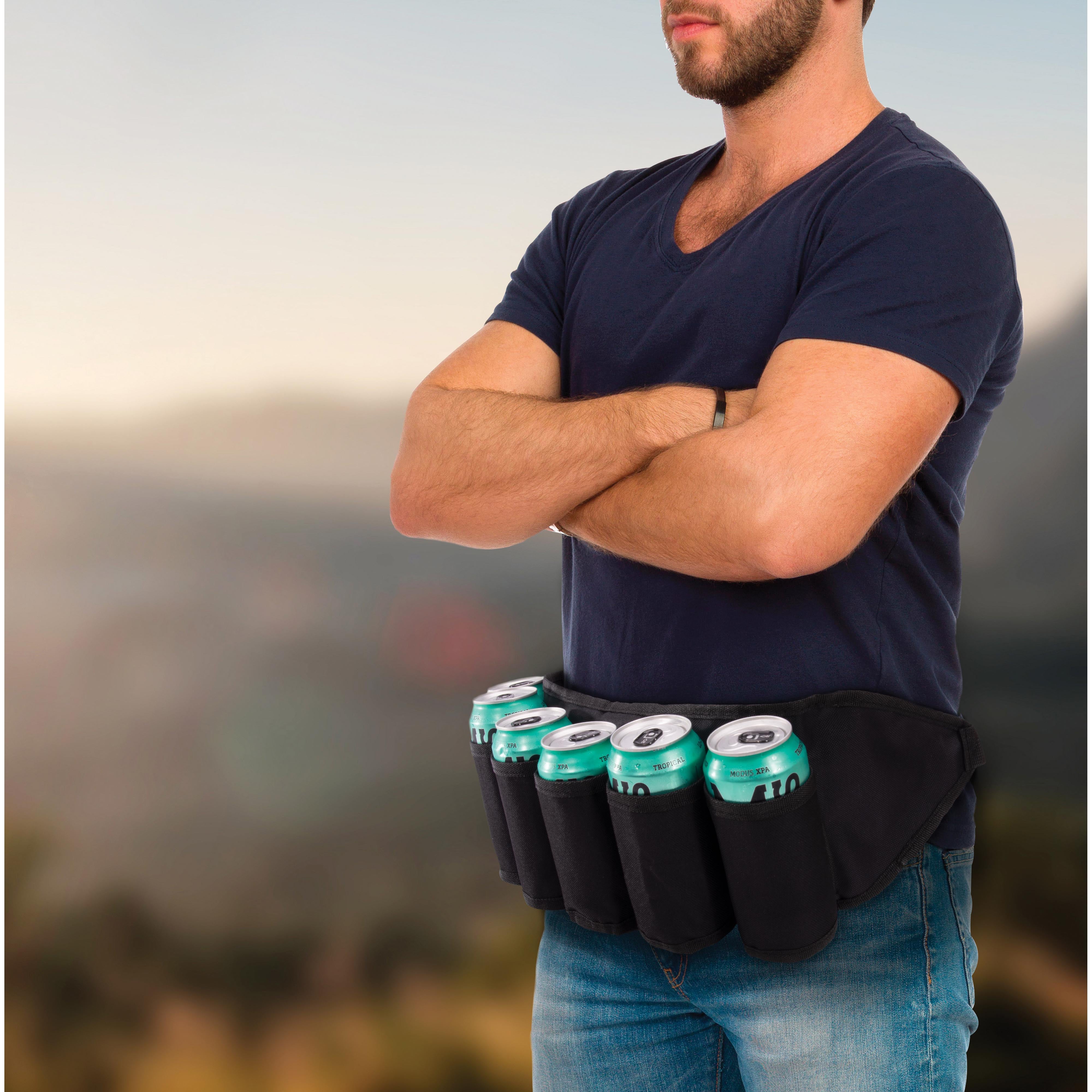 Maverick The 6 Pack Beer Belt Black