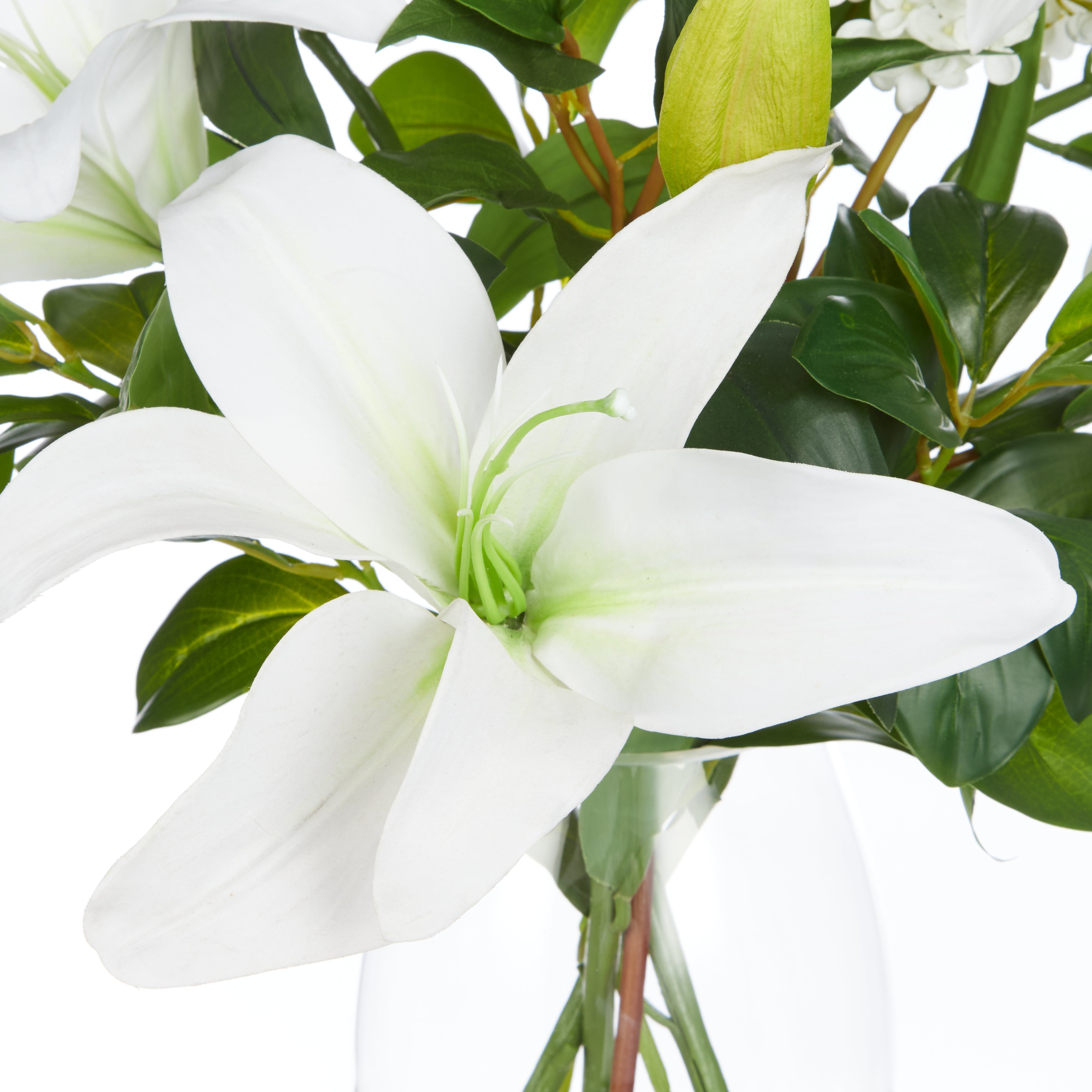 Rogue Casablanca Lily Garden Mix - Nara Vase White 49cm