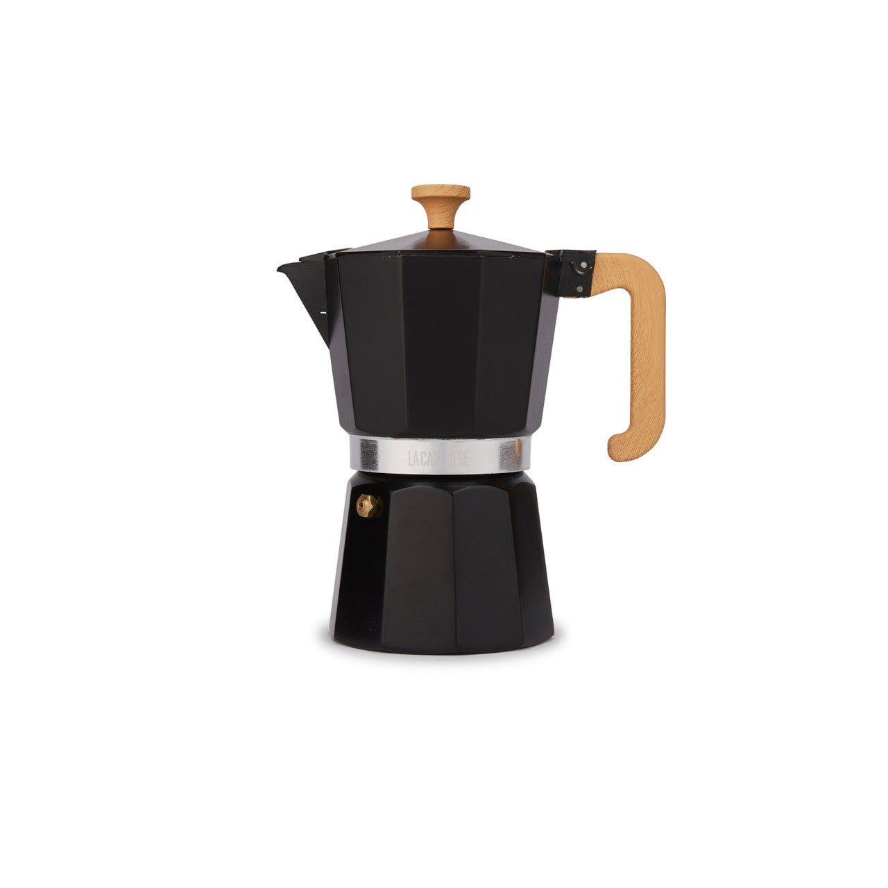 La Cafetière Venice Aluminium Espresso Maker 6 Cup / 290ml (Black)