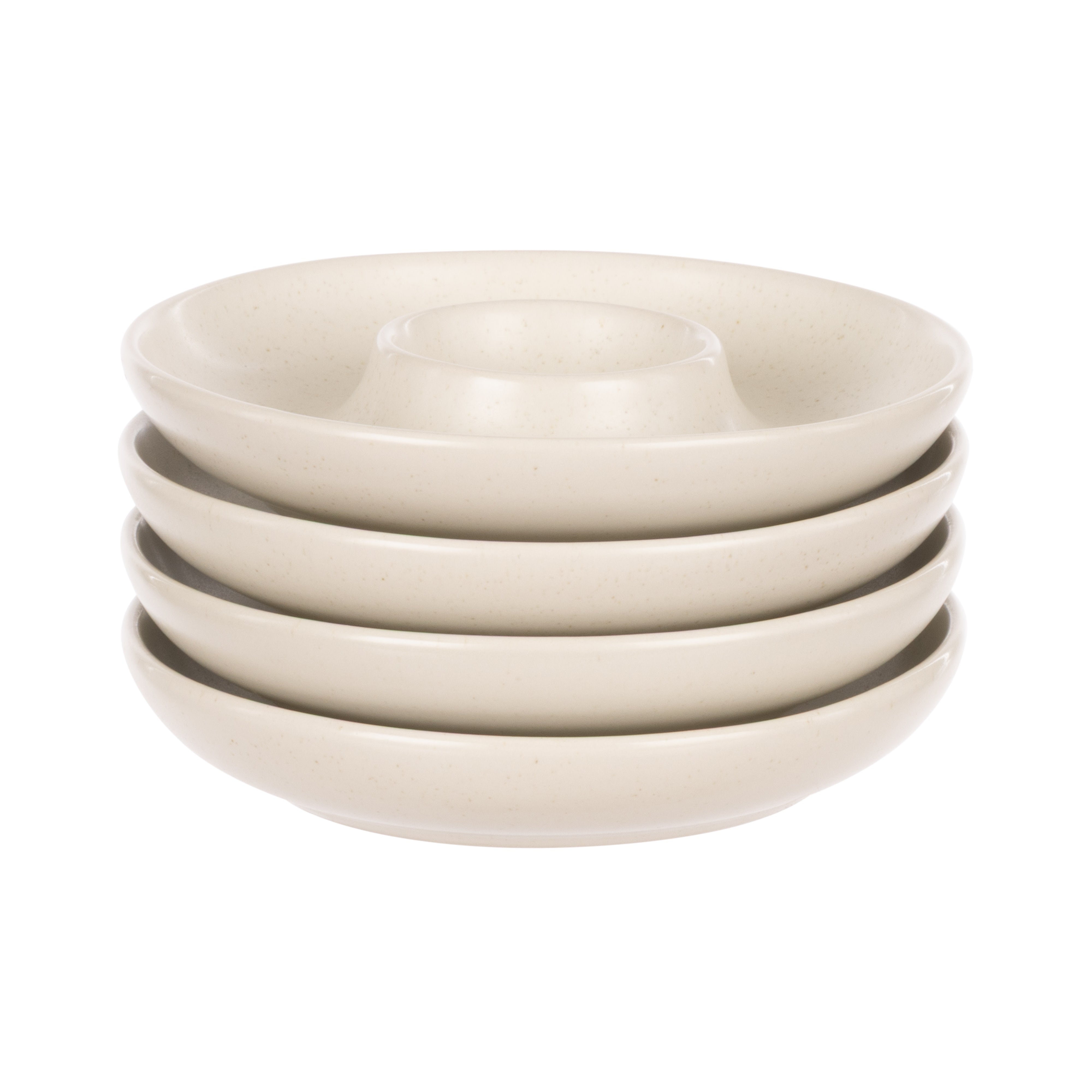 Davis & Waddell Darley Egg Plate 4 Piece Set Cream