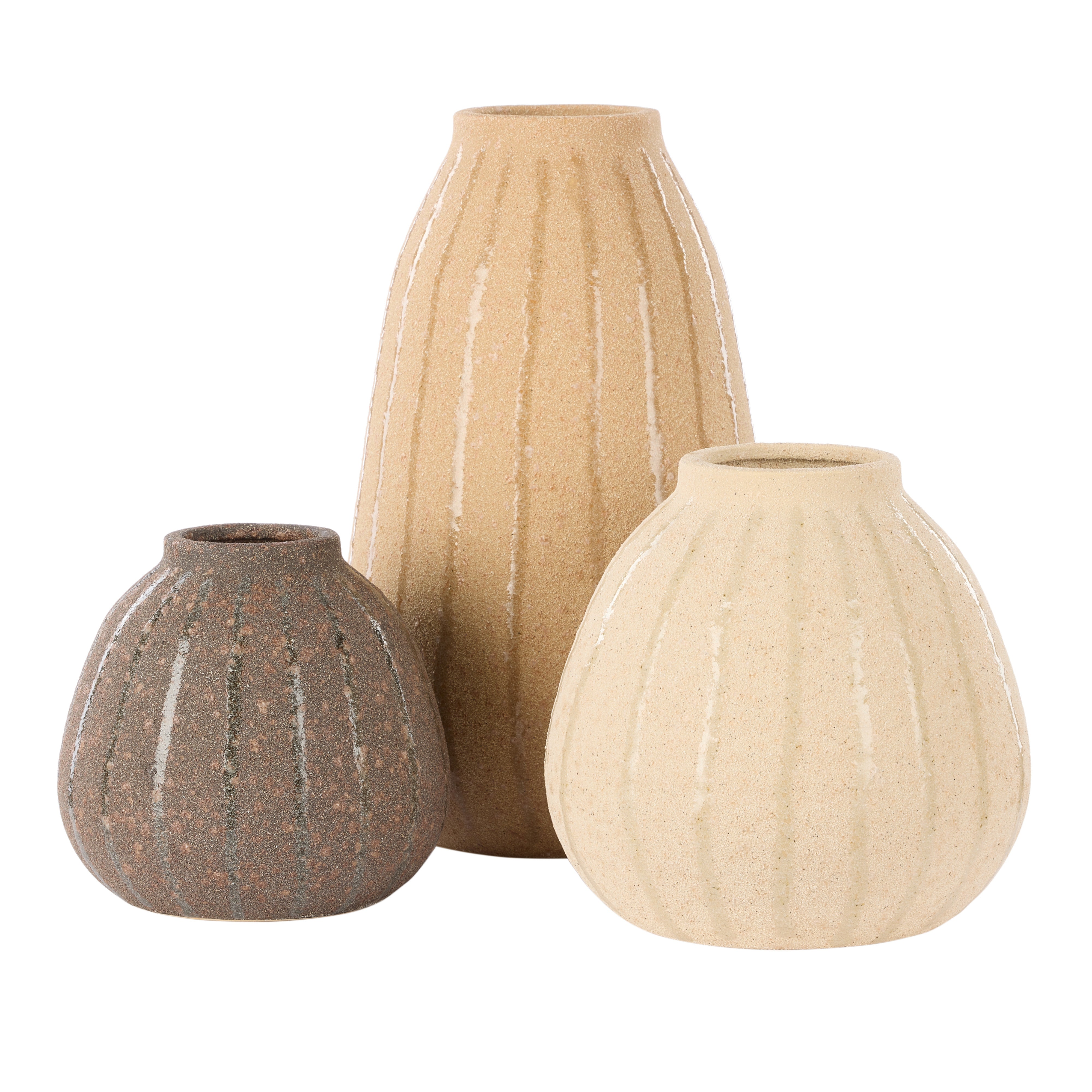 Amalfi Henry Ceramic Vase Large Beige
