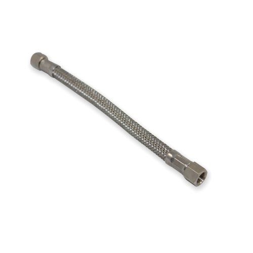 Braided Flex Hose 1/8" 200mm Stainless Steel